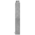 Pikkukuva 7 / 11: vidaXL Sängynpäätykaappi LED-valoilla betoninharmaa 160x16,5x103,5 cm