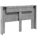 Pikkukuva 8 / 11: vidaXL Sängynpäätykaappi LED-valoilla betoninharmaa 160x16,5x103,5 cm