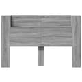 Pikkukuva 6 / 11: vidaXL Sängynpäätykaappi LED-valoilla harmaa Sonoma 160x16,5x103,5 cm