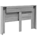 Pikkukuva 8 / 11: vidaXL Sängynpäätykaappi LED-valoilla harmaa Sonoma 160x16,5x103,5 cm