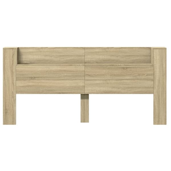 vidaXL Hodegavl skap med LED sonoma eik 220x16,5x103,5 cm