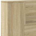 Miniatyrbilde 9 av 11: vidaXL Hodegavl skap med LED sonoma eik 220x16,5x103,5 cm