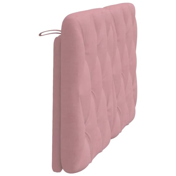vidaXL Dyna till huvudgavel rosa 120 cm sammet