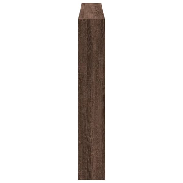 vidaXL Hodegavl skap med LED brun eik 160x17x102 cm