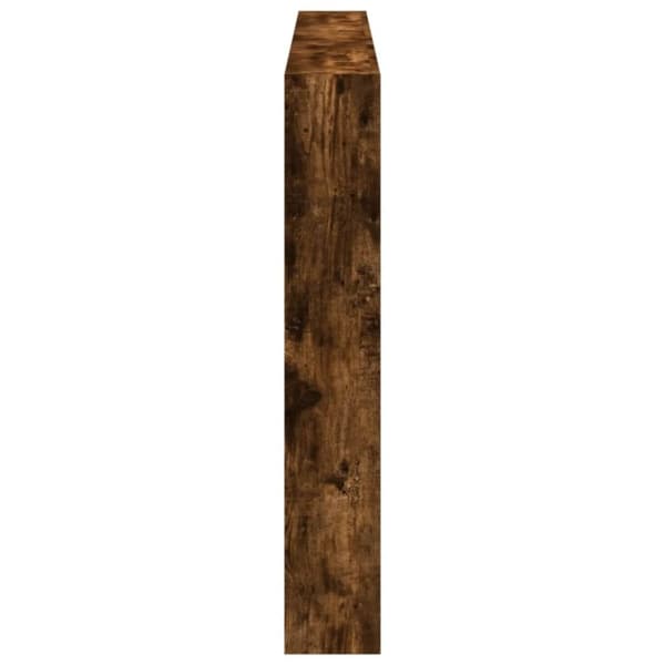vidaXL Hodegavl skap med LED røkt eik 180x17x102 cm