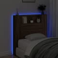 Miniatyrbilde 4 av 11: vidaXL Hodegavl skap med LED brun eik 100x16,5x103,5 cm