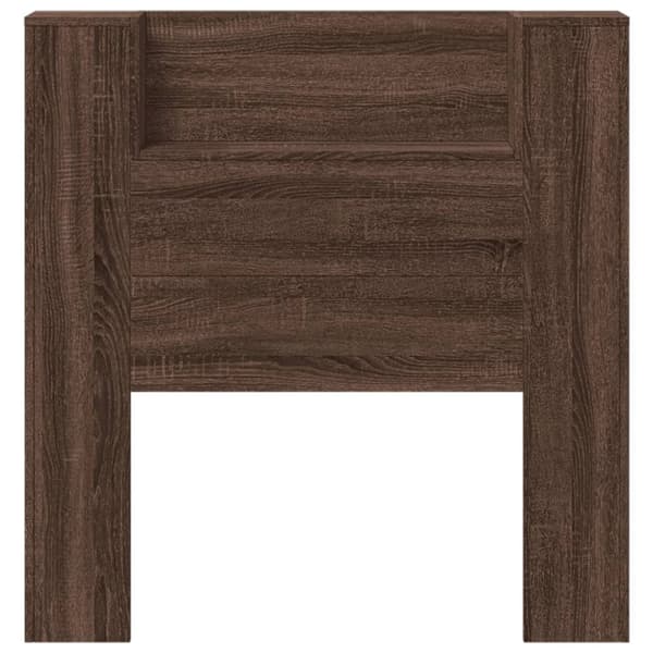 vidaXL Hodegavl skap med LED brun eik 100x16,5x103,5 cm