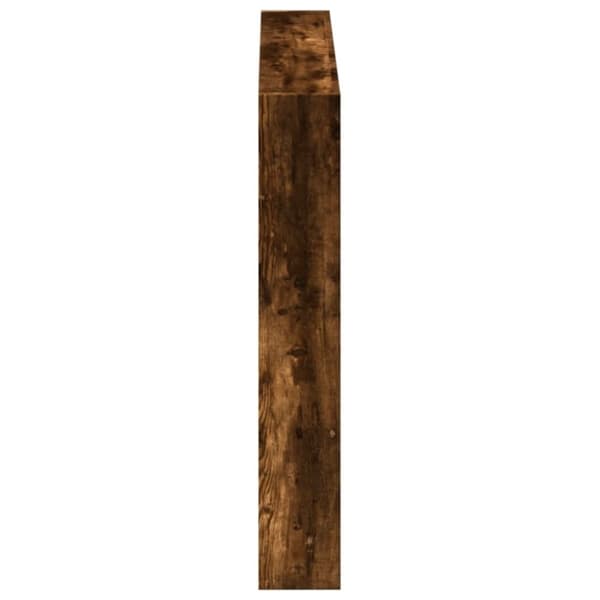vidaXL Hodegavl skap med LED røkt eik 100x17x102 cm