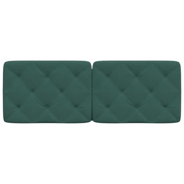 vidaXL gavlpude 140 cm velour mørkegrøn