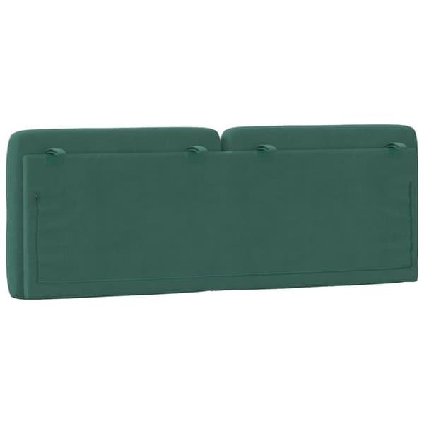 vidaXL gavlpude 140 cm velour mørkegrøn