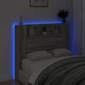 Miniatyrbilde 4 av 11: vidaXL Hodegavl skap med LED grå sonoma 120x16,5x103,5 cm