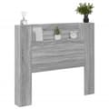 Miniatyrbilde 5 av 11: vidaXL Hodegavl skap med LED grå sonoma 120x16,5x103,5 cm