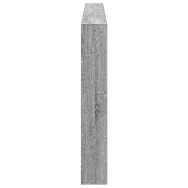 vidaXL Hodegavl skap med LED grå sonoma 220x17x102 cm