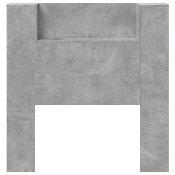 vidaXL Sängynpääty säilytystilalla betoninharmaa 100x16,5x103,5 cm