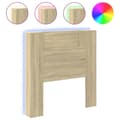 Miniatyrbilde 2 av 11: vidaXL Hodegavl skap med LED sonoma eik 100x16,5x103,5 cm