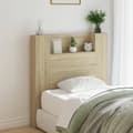 Miniatyrbilde 1 av 11: vidaXL Hodegavl skap med LED sonoma eik 100x16,5x103,5 cm