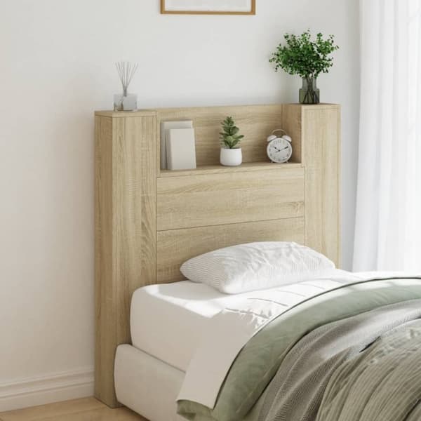 vidaXL Hodegavl skap med LED sonoma eik 100x16,5x103,5 cm