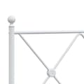 Miniatyrbilde 4 av 6: vidaXL Sengegavl i metall hvit 160 cm