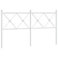 Pikkukuva 1 / 6: vidaXL Metallinen sängynpääty valkoinen 160 cm