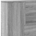 Miniatyrbilde 8 av 11: vidaXL Hodegavl skap med LED grå sonoma 200x16,5x103,5 cm