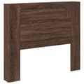 Miniatyrbilde 3 av 11: vidaXL Hodegavl skap med LED brun eik 120x16,5x103,5 cm