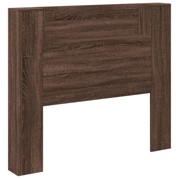 vidaXL Hodegavl skap med LED brun eik 120x16,5x103,5 cm