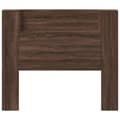 Miniatyrbilde 6 av 11: vidaXL Hodegavl skap med LED brun eik 120x16,5x103,5 cm