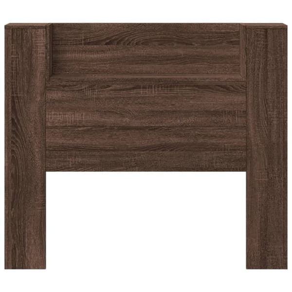 vidaXL Hodegavl skap med LED brun eik 120x16,5x103,5 cm