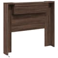 Miniatyrbilde 8 av 11: vidaXL Hodegavl skap med LED brun eik 120x16,5x103,5 cm