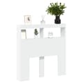 Miniatyrbilde 5 av 11: vidaXL Hodegavl skap med LED hvit 100x17x102 cm
