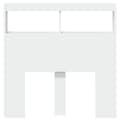 Miniatyrbilde 6 av 11: vidaXL Hodegavl skap med LED hvit 100x17x102 cm