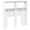 Miniatyrbilde 8 av 11: vidaXL Hodegavl skap med LED hvit 100x17x102 cm