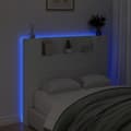 Pikkukuva 4 / 11: vidaXL Sängynpäätykaappi LED-valoilla valkoinen 120x16,5x103,5 cm