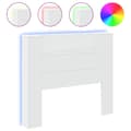 Pikkukuva 2 / 11: vidaXL Sängynpäätykaappi LED-valoilla valkoinen 120x16,5x103,5 cm