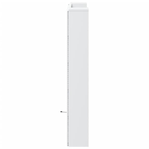vidaXL Hodegavl skap med LED hvit 100x16,5x103,5 cm