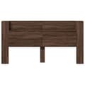 Miniatyrbilde 5 av 11: vidaXL Hodegavl skap med LED brun eik 200x16,5x103,5 cm