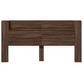Miniatyrbilde 7 av 11: vidaXL Hodegavl skap med LED brun eik 200x16,5x103,5 cm