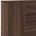 Miniatyrbilde 8 av 11: vidaXL Hodegavl skap med LED brun eik 200x16,5x103,5 cm