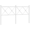 Miniatyrbillede 1 af 6: vidaXL sengegavl 150 cm metal hvid