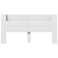 Miniatyrbilde 6 av 11: vidaXL Hodegavl skap med LED hvit 200x16,5x103,5 cm