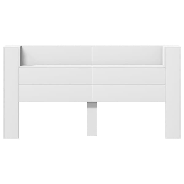 vidaXL Hodegavl skap med LED hvit 200x16,5x103,5 cm