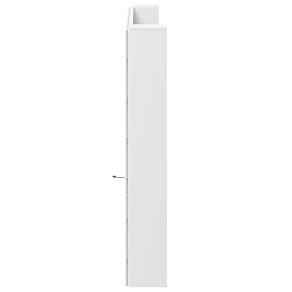 vidaXL Hodegavl skap med LED hvit 200x16,5x103,5 cm