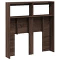 Miniatyrbilde 8 av 11: vidaXL Hodegavl skap med LED brun eik 100x17x102 cm