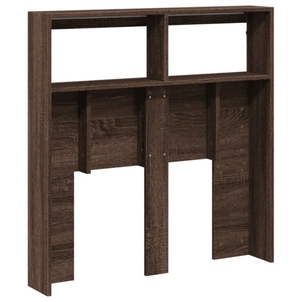 vidaXL Hodegavl skap med LED brun eik 100x17x102 cm