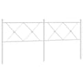Pikkukuva 1 / 6: vidaXL Metallinen sängynpääty valkoinen 180 cm