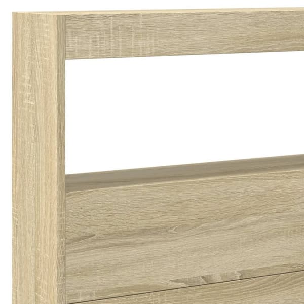 vidaXL Hodegavl skap med LED sonoma eik 220x17x102 cm