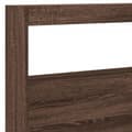 Miniatyrbilde 8 av 11: vidaXL Hodegavl skap med LED brun eik 220x17x102 cm