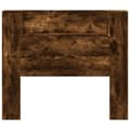Pikkukuva 6 / 11: vidaXL Sängynpäätykaappi LED-valoilla savutammi 120x16,5x103,5 cm