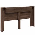 Pikkukuva 7 / 11: vidaXL Sängynpäätykaappi LED-valoilla ruskea tammi 180x16,5x103,5 cm