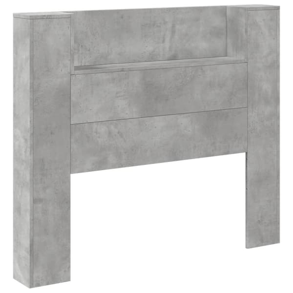 vidaXL Sängynpääty säilytystilalla betoninharmaa 120x16,5x103,5 cm
